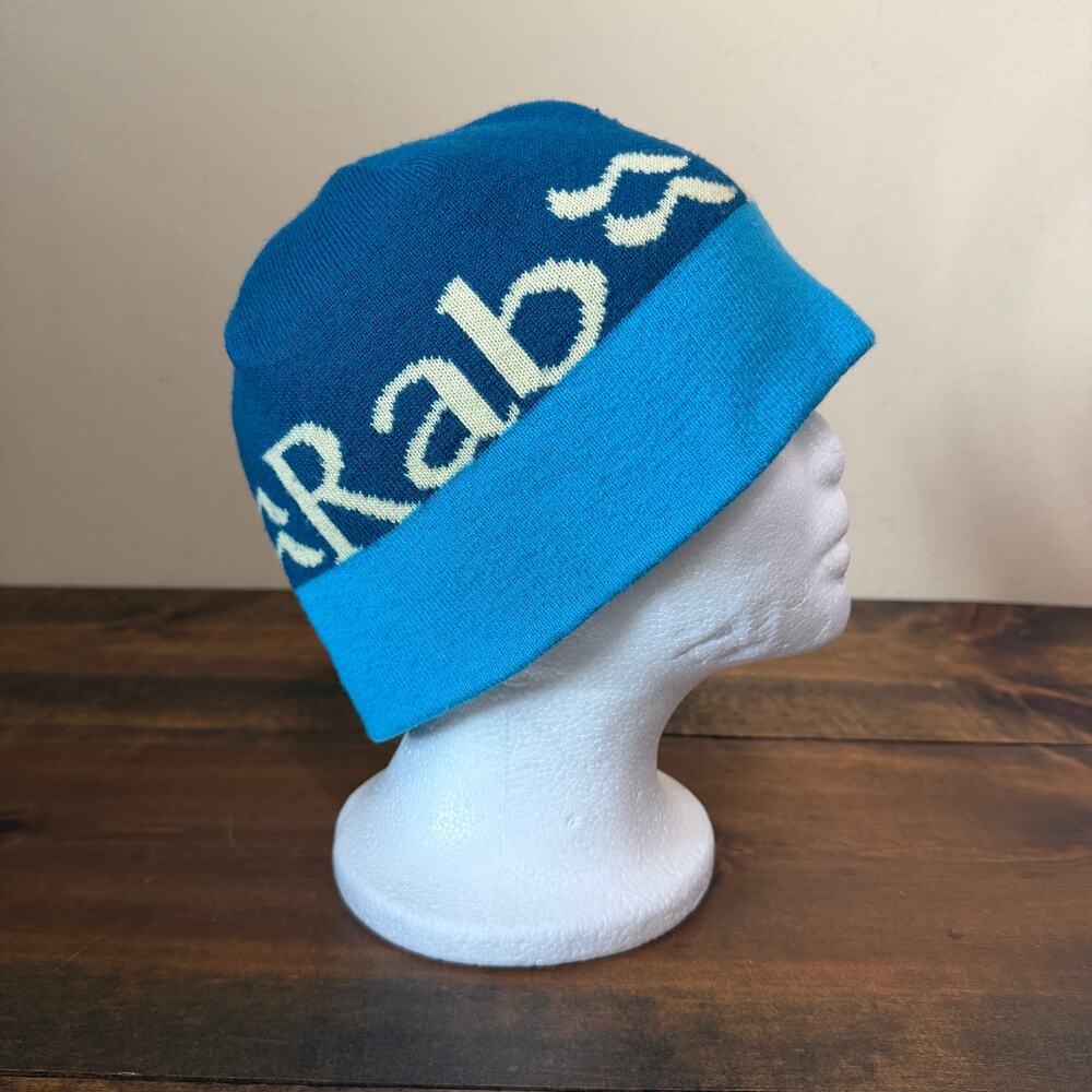 Rab Horizon Beanie Fjord Blue Logo One size Fall Winter Double Lined